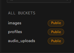 Supabase buckets